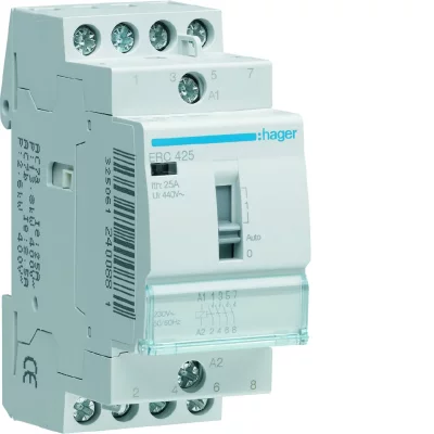 HAGER  - contacteur 4NA 230V interrupteur manuel ERC425