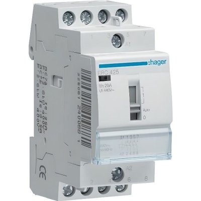 HAGER  - contacteur 4NA 230V interrupteur manuel ERC425