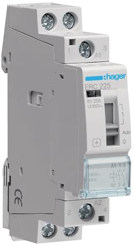 HAGER  - Contacteur &agrave; commande manuelle 25A, 2F, 230V- ERC225