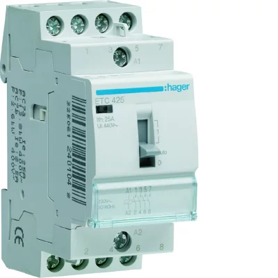 HAGER  - Contacteur Jour/Nuit - pour double tarif- 25A - 4 f - etc 425