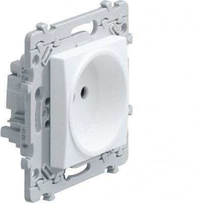 HAGER  Essensya prise 2p 16a 250v &agrave; vis &agrave; griffes  we102g