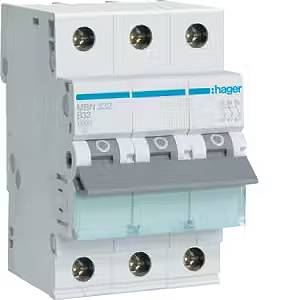 HAGER  MBN332 coupe-circuits Type B 3 3 module(s)