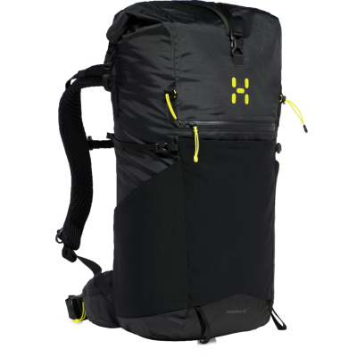 HAGLOFS Hagl&ouml;fs - Magma Roll-Top 40 WR - Sac &agrave; dos randonn&eacute;e True Black - 40 L