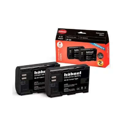 HAHNEL  Pack Double Batterie Canon LP-E6