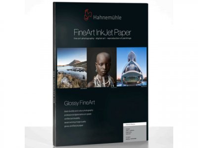 HAHNEMUHLE PHOTO Hahnem&uuml;hle Photo Papier Photo Fine Art Baryta 325g A2 25 F Brillant