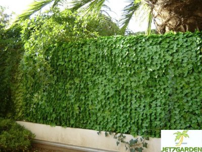 JET7GARDEN Haie artificielle feuillage lierre  - Vert - 1 m x 3 m