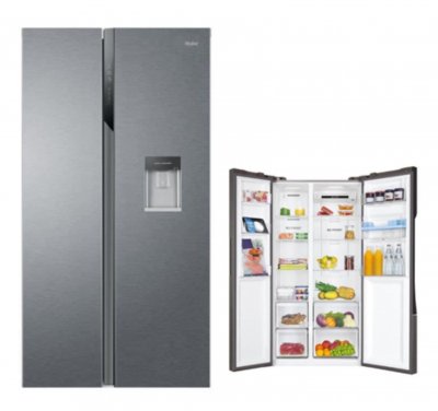 HAIER  Hsr3918ewpg No Frost American Fridge Gris One Size / EU Plug