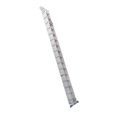 HAILO  - Echelle coulissante &agrave; corde 3 plans 3x16 &eacute;chelons 150 kg