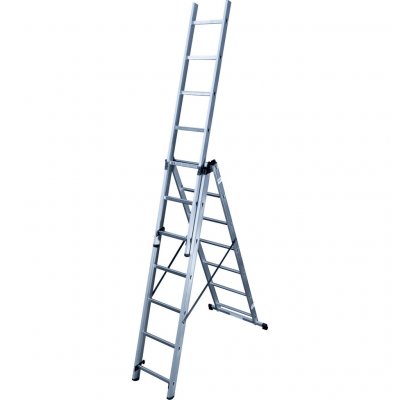 HAILO  Echelle transformable 3 plans x 7 &eacute;chelons