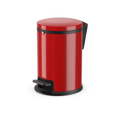 HAILO  Poubelle &agrave; p&eacute;dale Pure Taille S 3 L Rouge 0504-040
