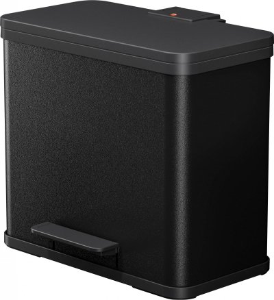 HAILO  poubelle a p&eacute;dale tri s&eacute;lectif &ouml;ko trio plus l noir 0633-260 