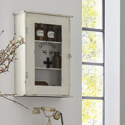 Haku M&ouml;bel 27997 Armoire &agrave; Pharmacie M&eacute;tal Blanc 17 x 43 x 62 cm