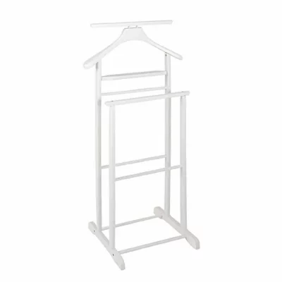 Haku M&ouml;bel 30269 Valet Bois Massif H&eacute;v&eacute;a Blanc 36 x 47 x 102 cm