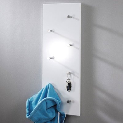 Haku M&ouml;bel 42390 Pat&egrave;re Tube d'Acier Blanc/Chrom&eacute;/Nickel&eacute;