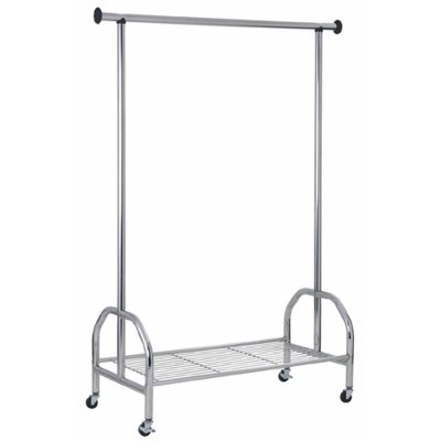 Haku M&ouml;bel 43090 Portant Tube d'Acier Chrom&eacute; 50 x 120 x 165 cm