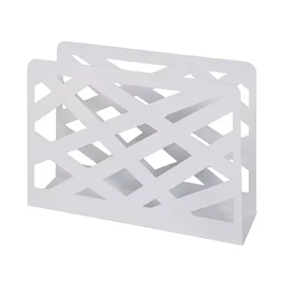 Haku M&ouml;bel 44396 Porte Journaux Acier Blanc 10 x 35 x 26 cm