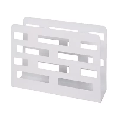 Haku M&ouml;bel 44398 Porte Journaux Acier Blanc 10 x 35 x 26 cm