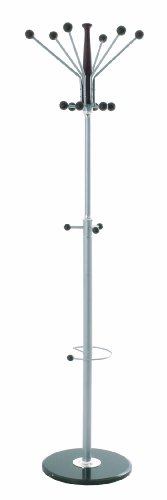 HAKU M&ouml;bel porte-manteaux, marbre, alu-brun fonc&eacute;, &Oslash; 42 x H 182 cm