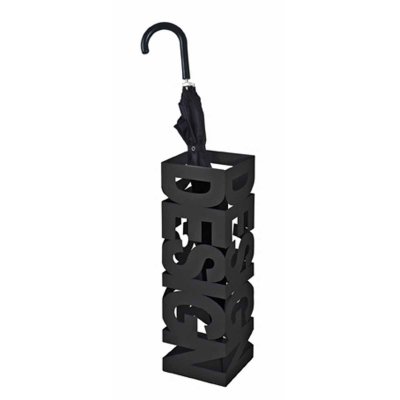 GENERIQUE Haku M&ouml;bel Porte-Parapluie, M&eacute;tal, Noir, L 16 X P 16 X H 48 cm