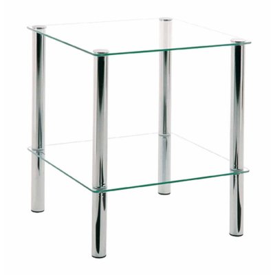 Haku M&ouml;bel Table Basse, M&eacute;tal, Chrome, L 39 X P 39 X H 47 cm