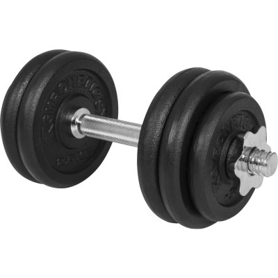 GYRONETICS Haltere court de 15 kg avec disques en fonte  e series gn015