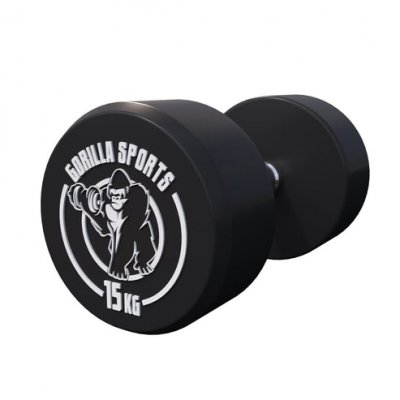 GORILLA SPORTS Halteres ronds caoutchouc de 2 5 a 40 kg poids 15 kg
