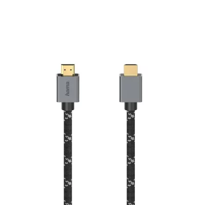 HAMA  00200504 c&acirc;ble HDMI 2 m HDMI Type A (Standard) Noir, Gris - Neuf