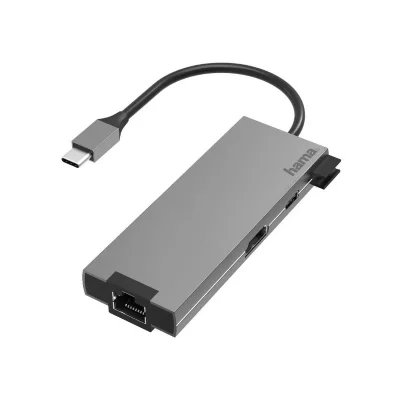 HAMA  200109 Hub USB Type C 3.1/2 Ports USB A 3.0 1 Port USB Type C Hdmi LAN