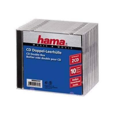 HAMA  44747 - Bo&icirc;tier vide double pour CD x10 pi&egrave;ces