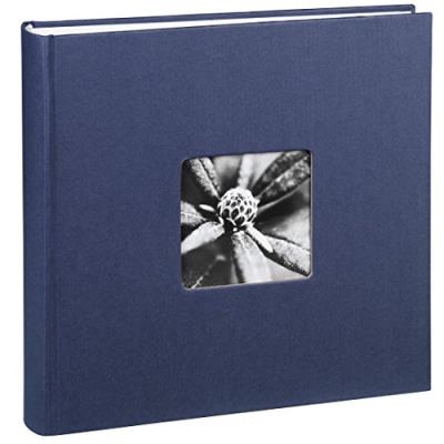 HAMA  Album Photo Jumbo "Fine Art", 30x30 Cm, 100 Pages Blanches, Bleu