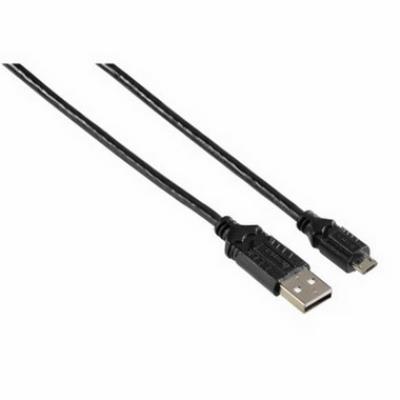 HAMA  Basic - c&acirc;bles USB (USB A, Mini-USB B, M&acirc;le/M&acirc;le, Noir)