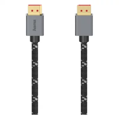 HAMA  C&acirc;ble DisplayPort, DP 1.4, Ultra-HD 8K, alu, 2,00 m