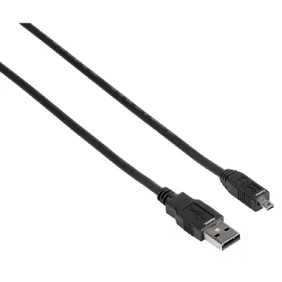 HAMA  c&acirc;ble usb 2.0 b8 pin usb a - mini usb b noir 1,8 m DFX-893270