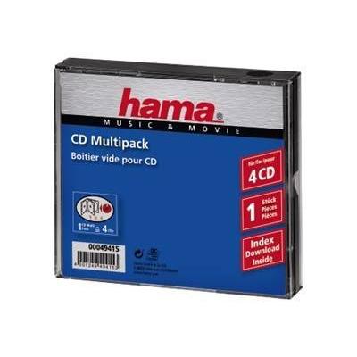 HAMA  CD Multipack - Coffret pour CD - capacit&eacute; : 4 CD - noir