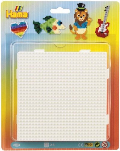 HAMA  &eacute;tag&egrave;re Blister vierkant18 x 12 x 3 cm blanc 4 pi&egrave;ces