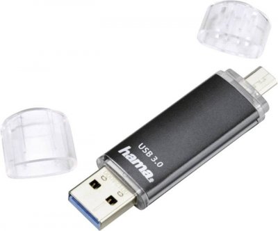 HAMA  FlashPen ""Laeta Twin"" - cl&eacute; USB - 64 Go