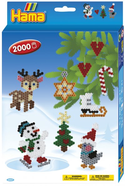 HAMA - Hanging Box-Christmas en Papier, 3437, Multicolore