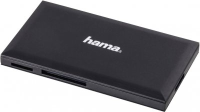 HAMA  Lecteur multi-cartes USB 3.0, SD/microSD/CF/MS, noir