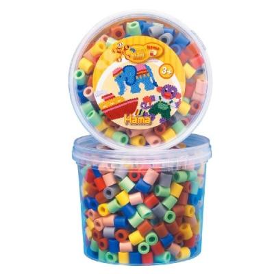 HAMA  - maxi pot pm 600 perles mix 7 couleurs