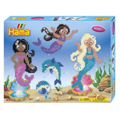 HAMA - Mermaids Gift Box Perles &agrave; Repasser, 3150, Multicolore, Taille Unique