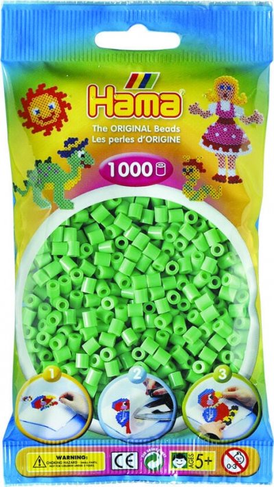 HAMA  Midi Sachet 1000 Perles Vert Clair