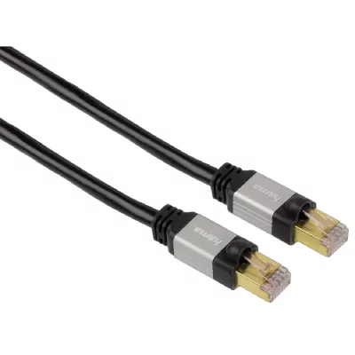 HAMA  Patch Cable, 1.50m c&acirc;ble de r&eacute;seau Noir 1,50 m Cat6 - Neuf