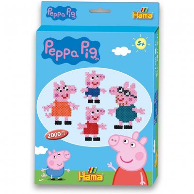 HAMA  Perles &agrave; repasser midi 'Peppa Pig', coffret cadeau