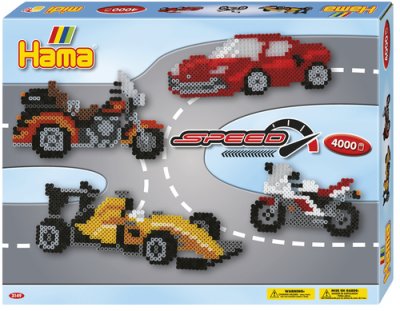JBM Hama Perles &agrave; repasser midi 'speed', coffret cadeau