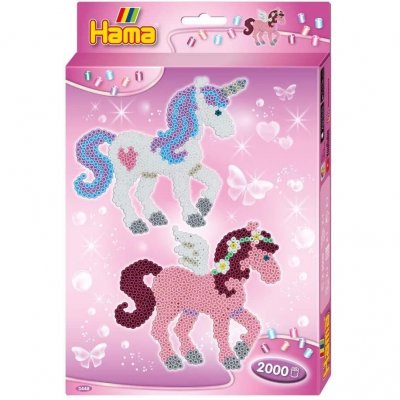 HAMA  Perles Midi, Plastique, Rose, Taille unique, Set de 2000 Pi&egrave;ces