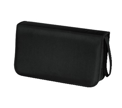 HAMA  Pochette noire en nylon pour 80 CD/DVD