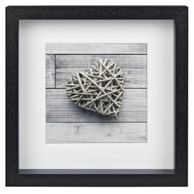 HAMA  Scala 3d 23x23 Cm Portrait Wood Passepartout Photo Frame Noir