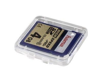 HAMA  Sd/sdhc/sdxc Slimbox Case Clair