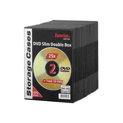 HAMA  Slim Dvd Double Jewel Case 51185 25 Units Noir