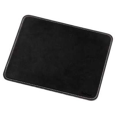 HAMA  Tapis de souris fa&ccedil;on cuir noir